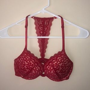 Red Front Clip Bra